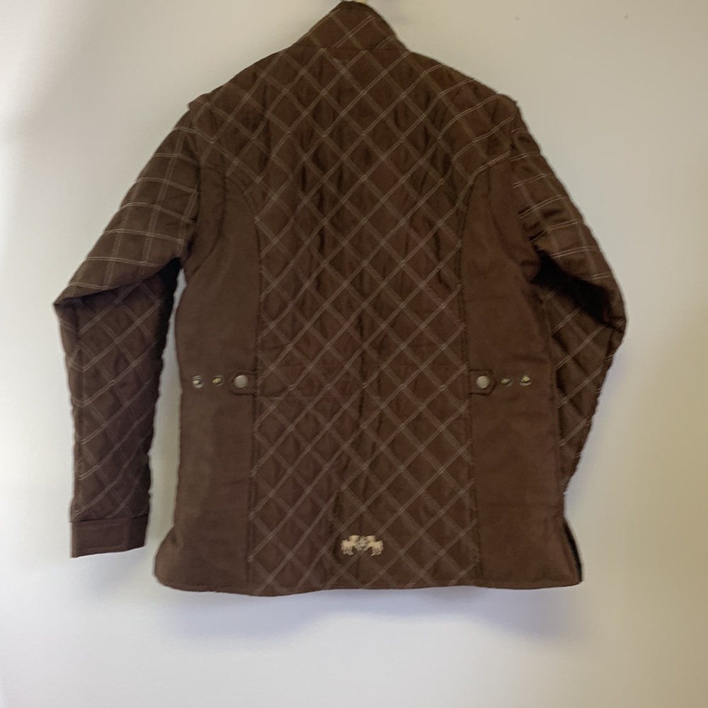 Equine Couture Natasha Duet Riding Jacket Girls XL Brown Zip-Off Sleeves NWT - Picture 5 of 7